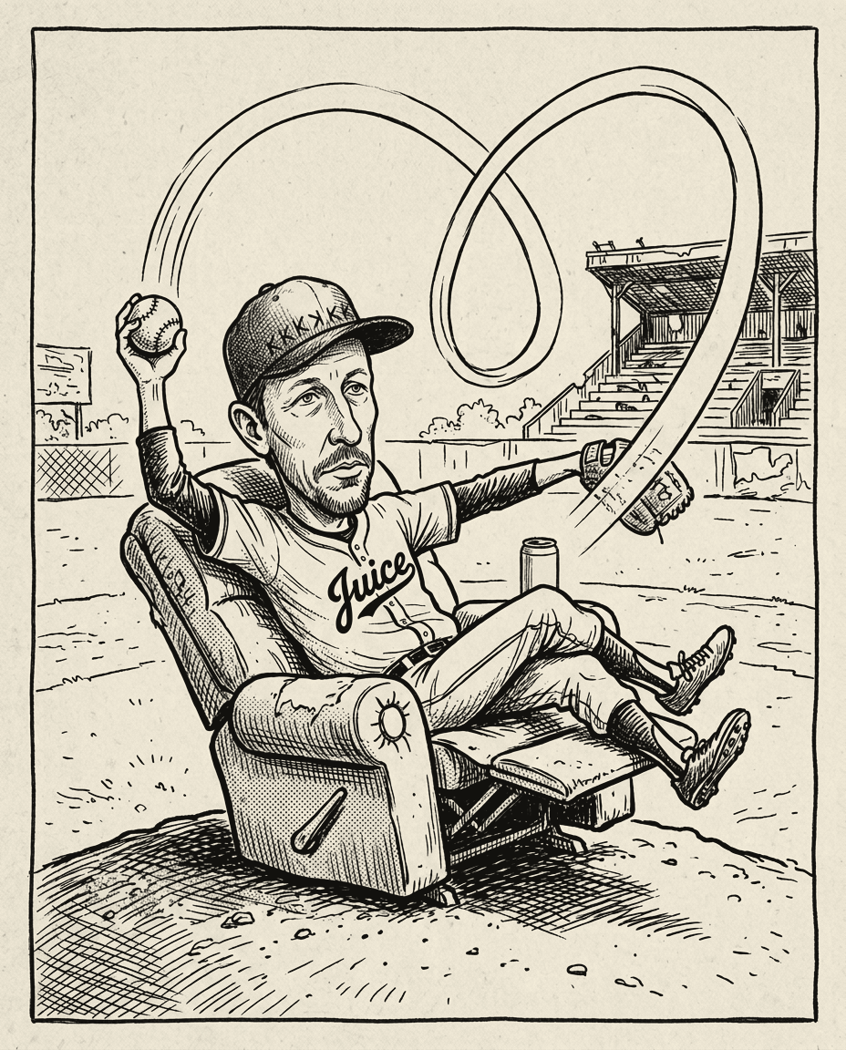 Red — Buck Callahan caricature